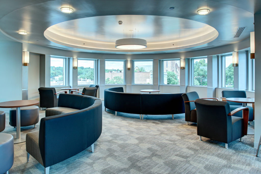 Student Lounge in Bloomfield College Dorm | Torcon Construction Management