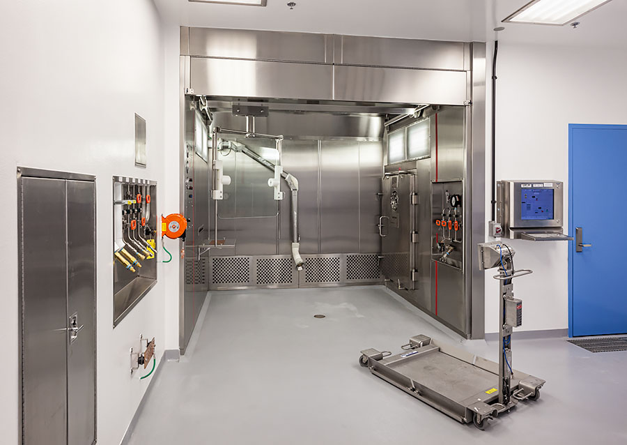 lab facility at USAMRIID High Containment Facility