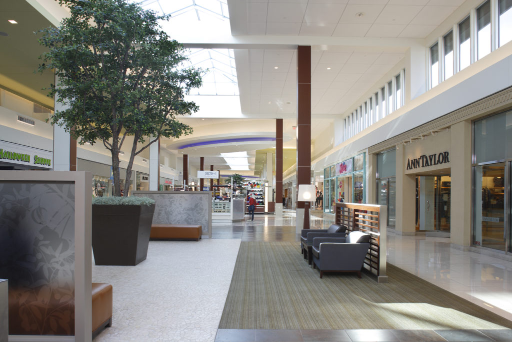 bright spacious interior at the cherry hill mall
