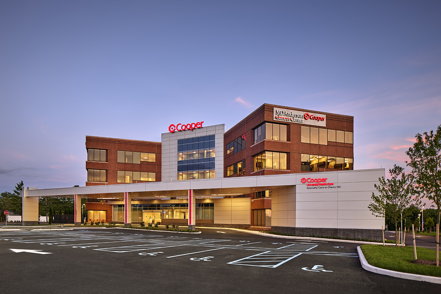 exterior of Cooper University Health Specialty Care Center