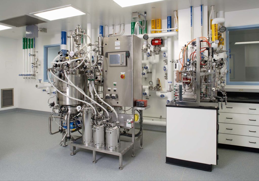 manufacturing suite at Hoffman-Laroche Molecular Center