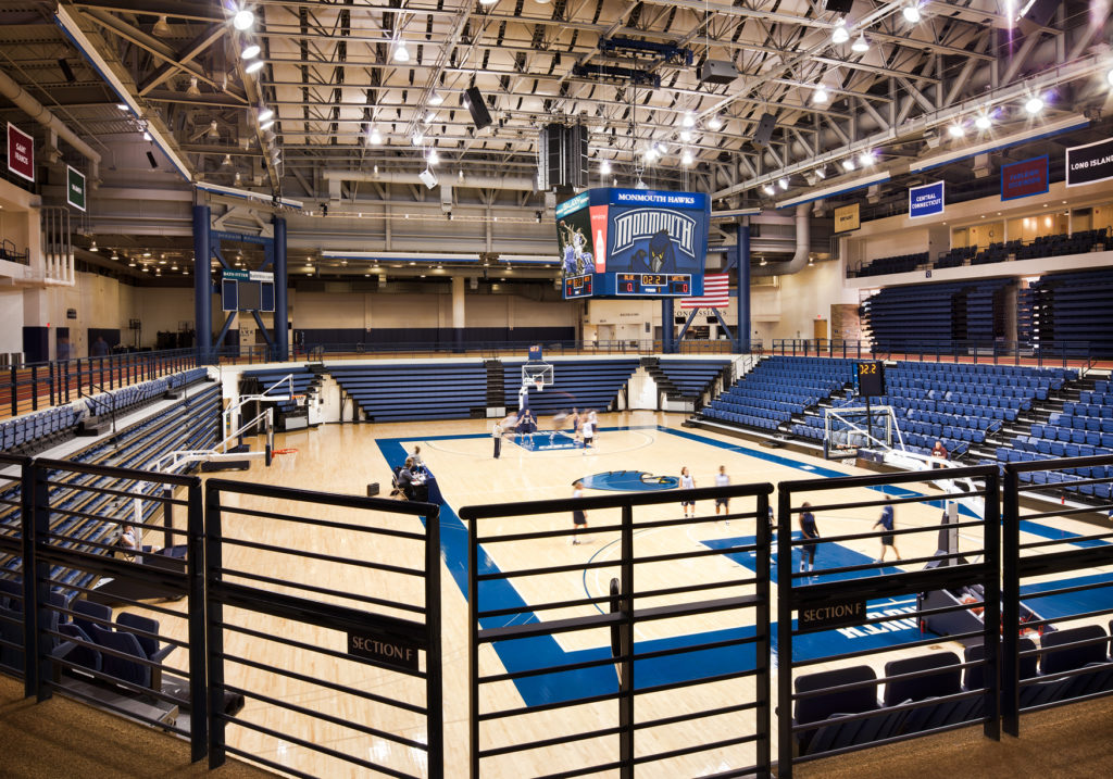 The OceanFirst Bank Center includes at 4,100 seat basketball area