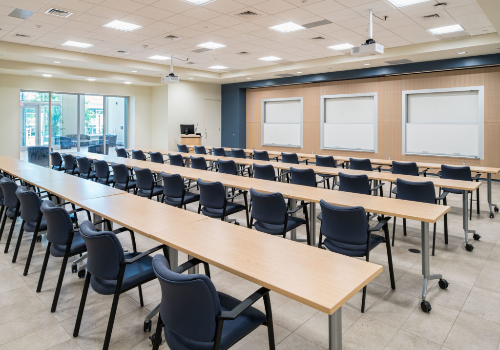 classroom space within Monmouth University's School of Science
