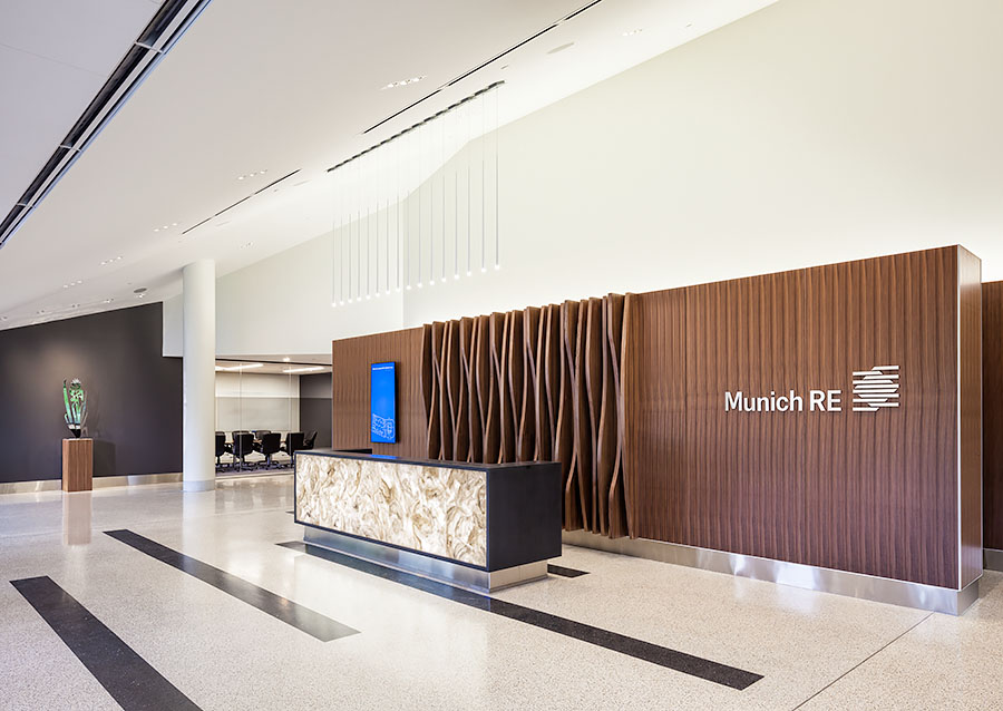 Munich Re's employee fitness and health center at