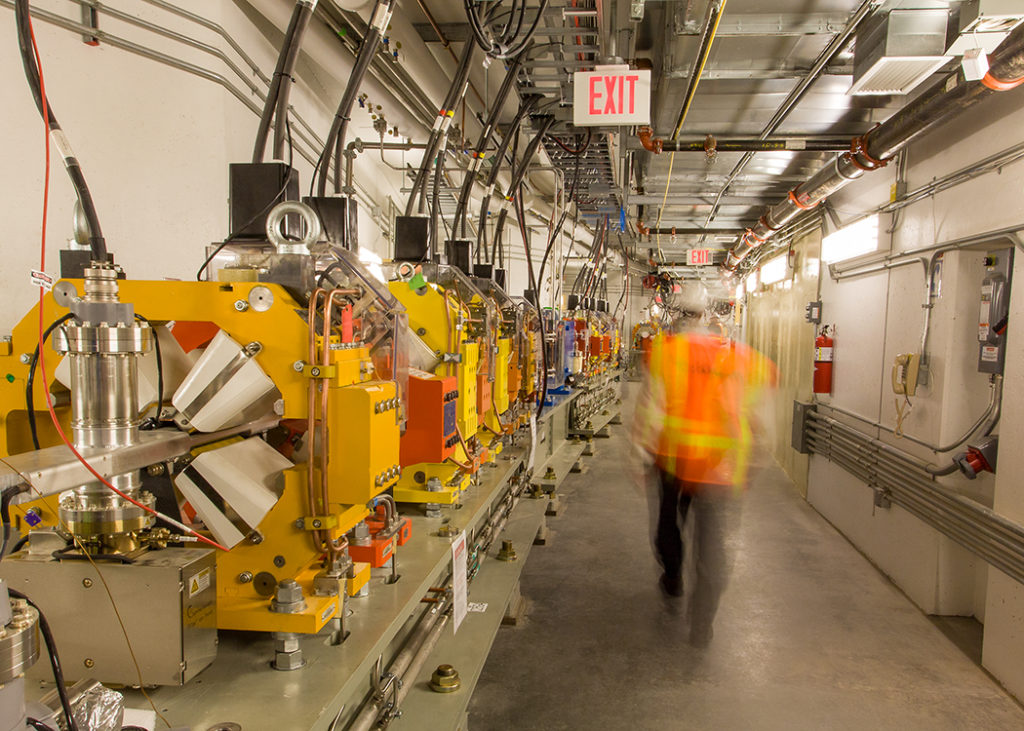 interior of the national synchrotron light source II building