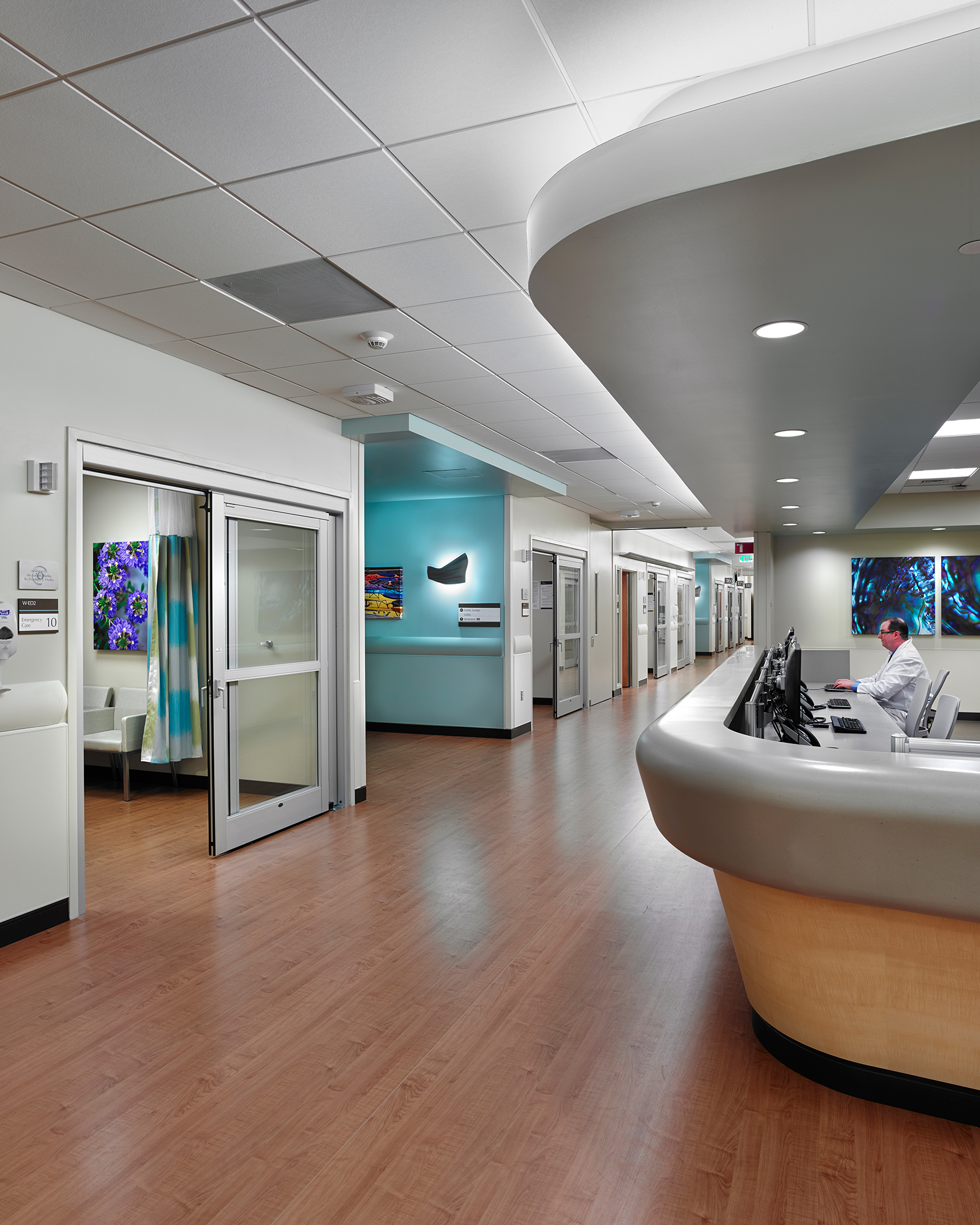 large rooms that house critically ill patients