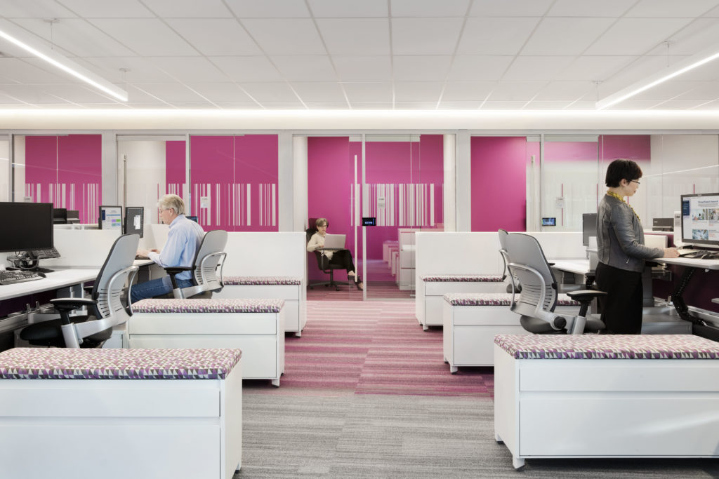 pink open offices at Bristol-Myers Squibb Princeton Pike