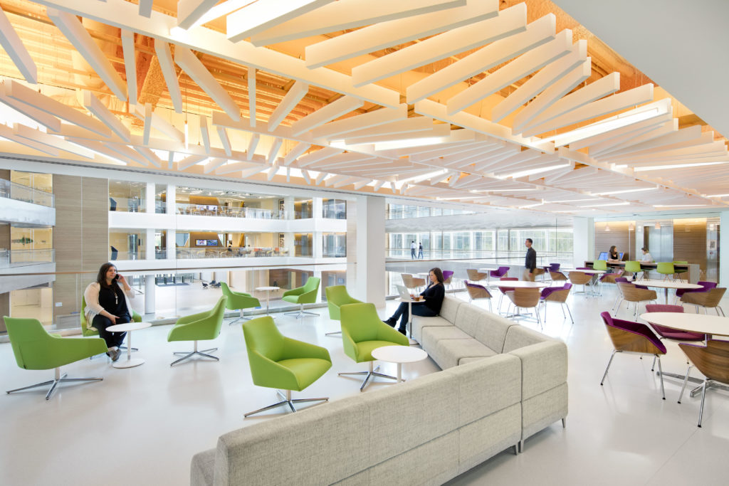 working space and artistic ceilings at Princeton Pike