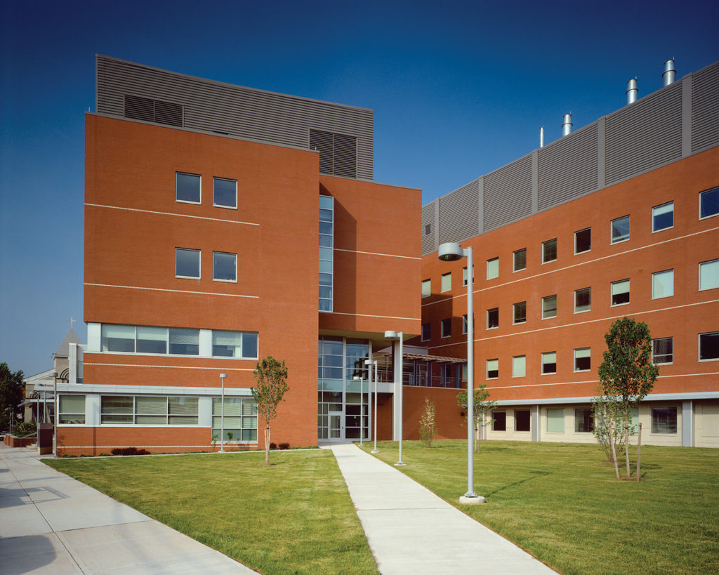 exterior of the rutgers biocontainment lab expansion