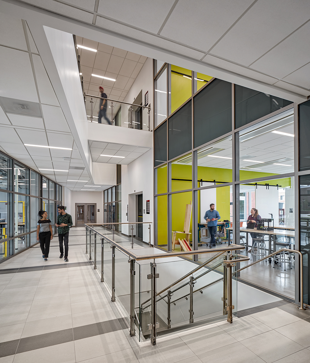 research terrace at Richard Weeks Hall of Engineering