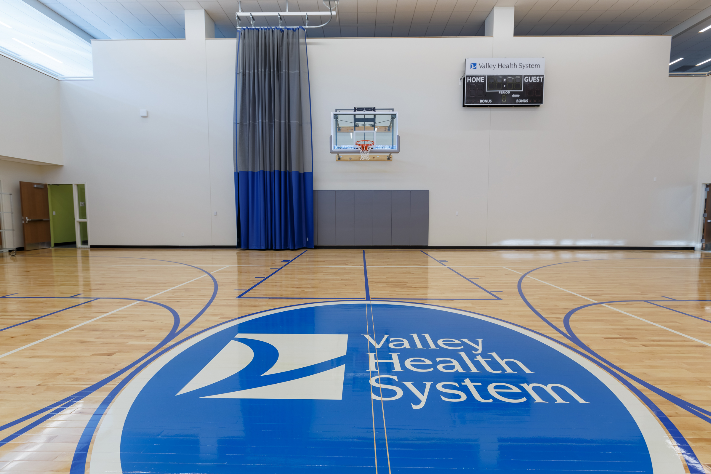 gymnasium with basketball courts at the valley health & wellness center