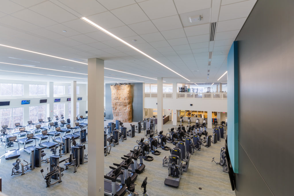 weight room and exercise equipment at the valley health & wellness center