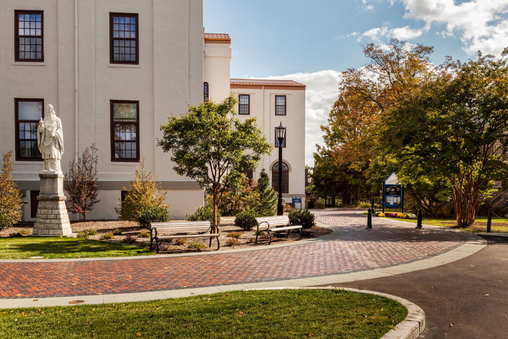 vehicle-free, pedestrian-friendly, more accessible campus hub at Villanova