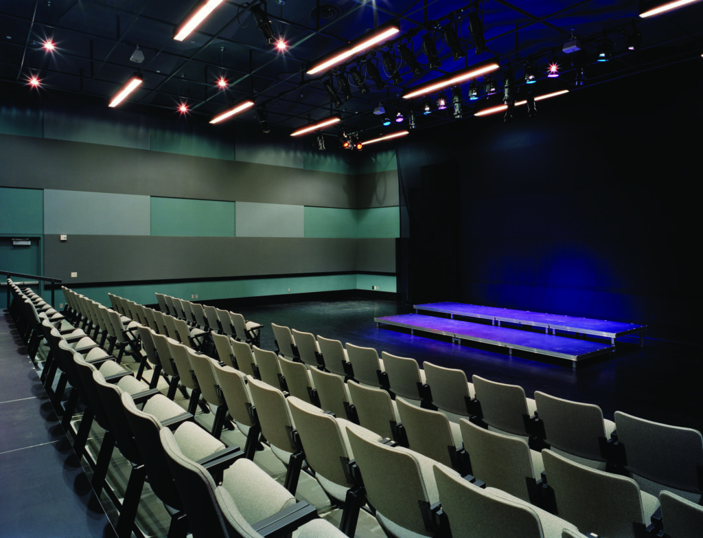 99 seat rehearsal room in two river performing arts center